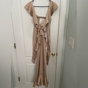 Zoey Midi Dress ~ Champagne Luxe